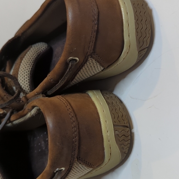 Bjorndal Chesapeake comfy classic brown leather slip on boat shoes. Sz 8 - Picture 4 of 10